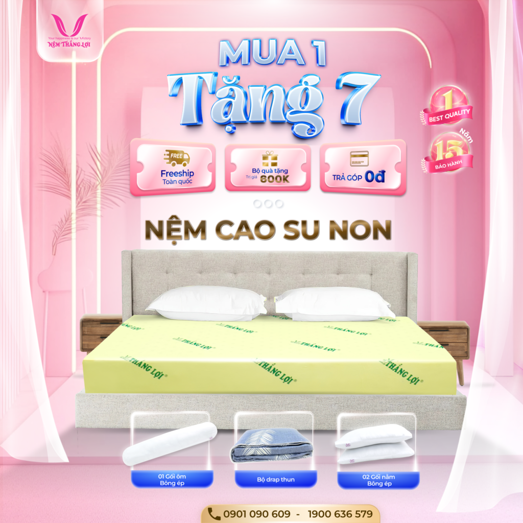 NỆM CAO SU NON THẮNG LỢI