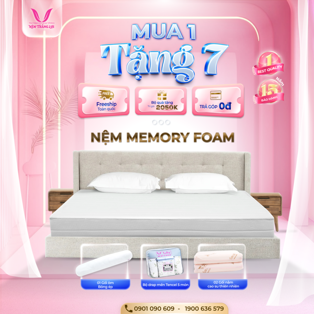 Nệm Memory Foam Thắng Lợi