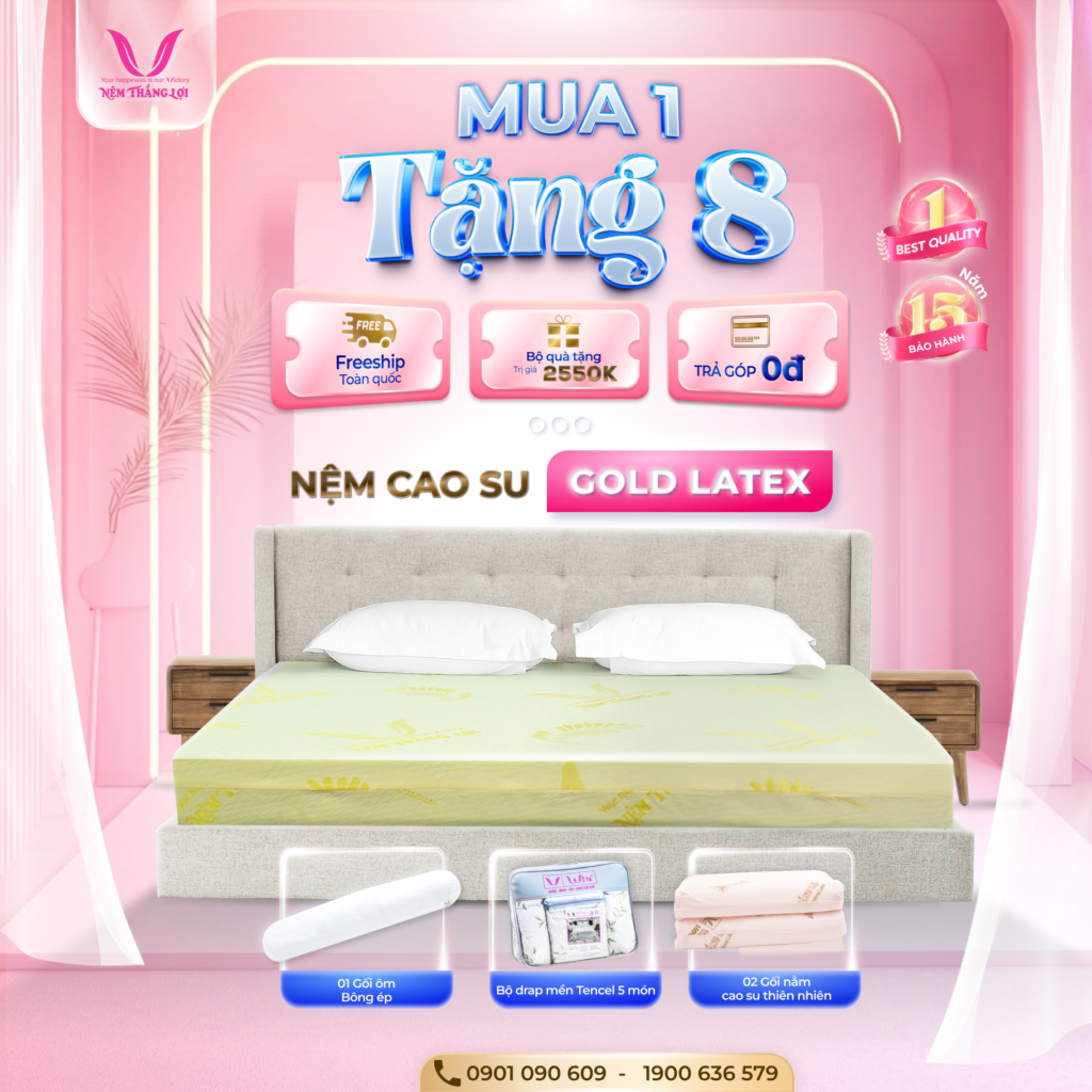 Nệm Cao Su Gold Latex Thắng Lợi
